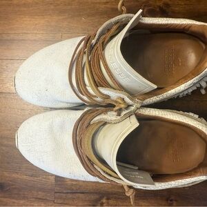 White and Tan Women's Shoes